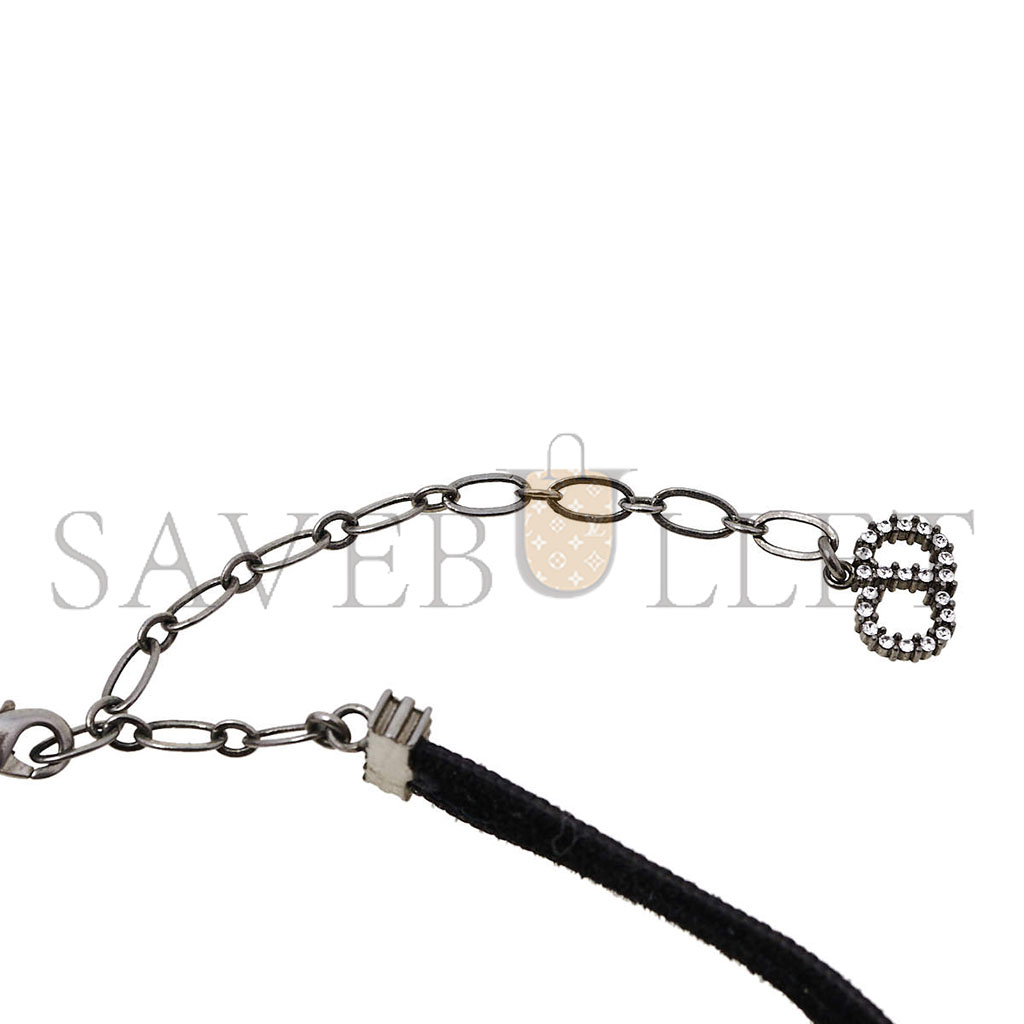 DIOR LOGO CHOKER NECKLACE N0683ADRCY_D909